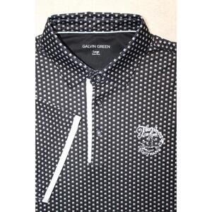 Galvin Green x Trump Turnberry Scotland / Mark Polo Shirt Black / Gray Men LARGE